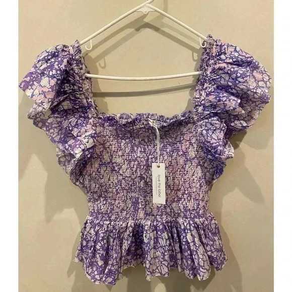 Love The Label Smocked Ruffle Square Neck Top - Picture 4 of 9